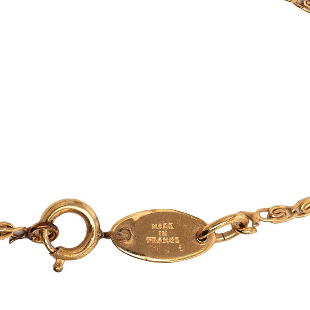 CHANEL Authentic Gold Logo Necklace - Picture 5 of 6